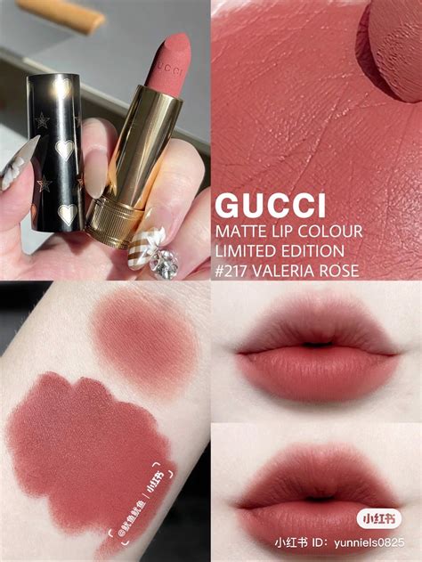 gucci 217 valerie rose|Gucci 217 rose lipstick.